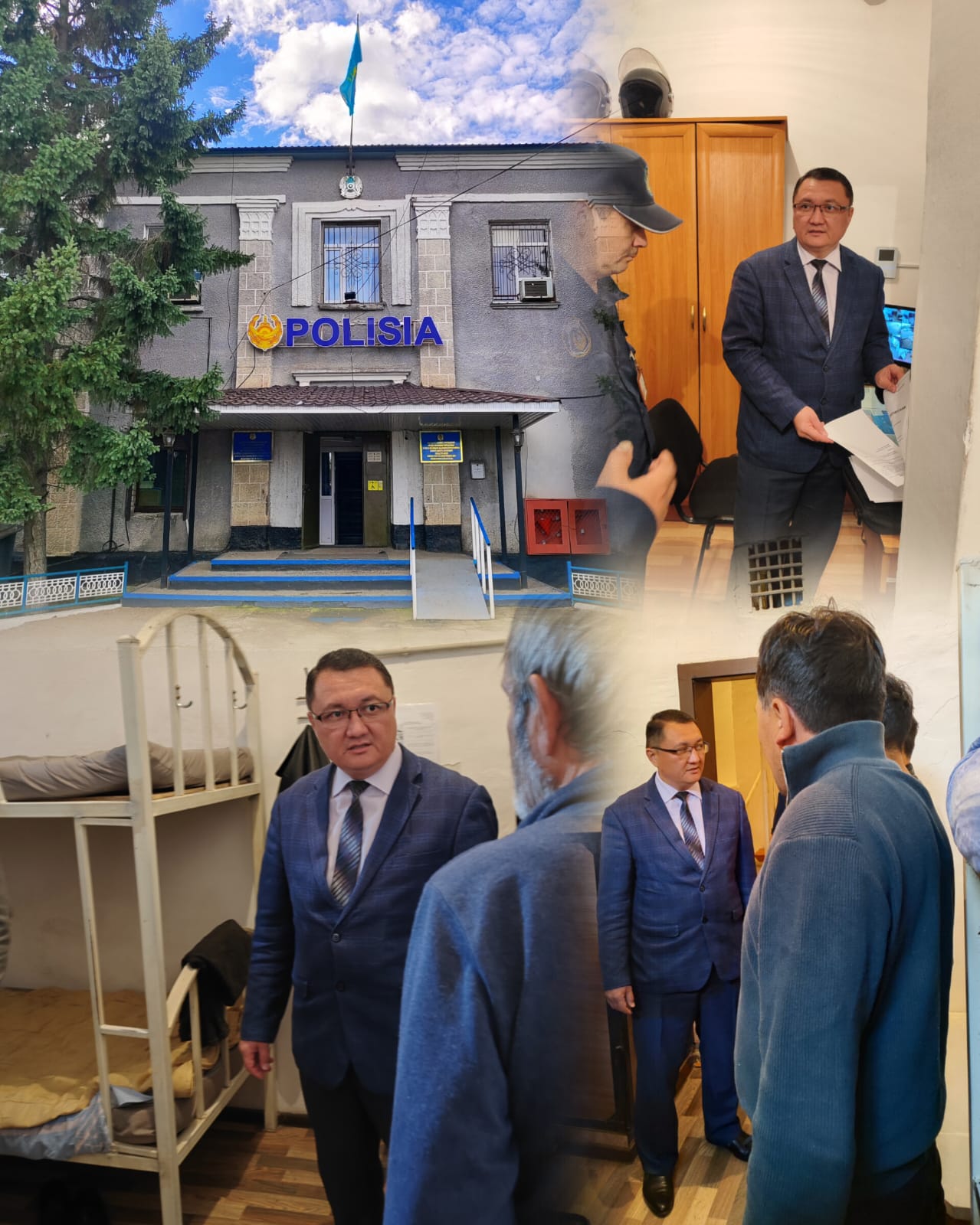 Посещение специального приемника отдела полиции Жарминского района.
