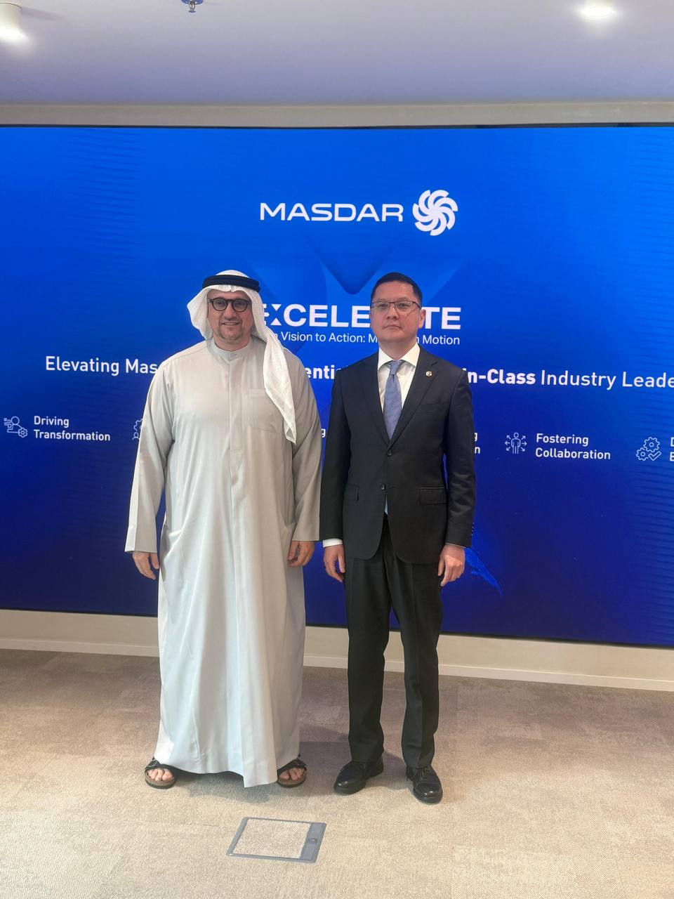 Әмірлік «Masdar» компаниясы Қазақстандағы инвестицияларын әртараптандыруға дайын екенін білдірді