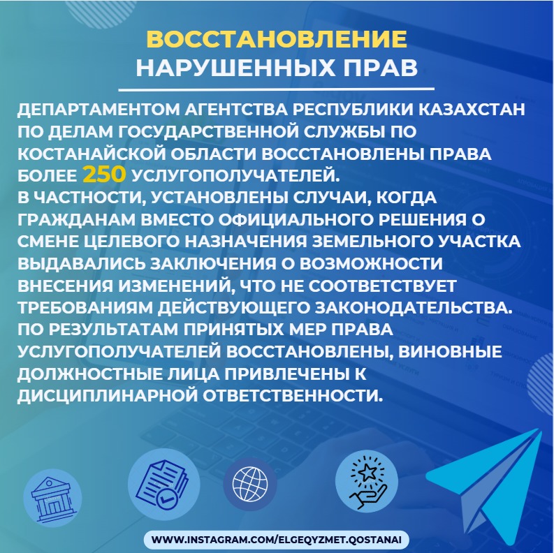 Восстановления нарушенных прав