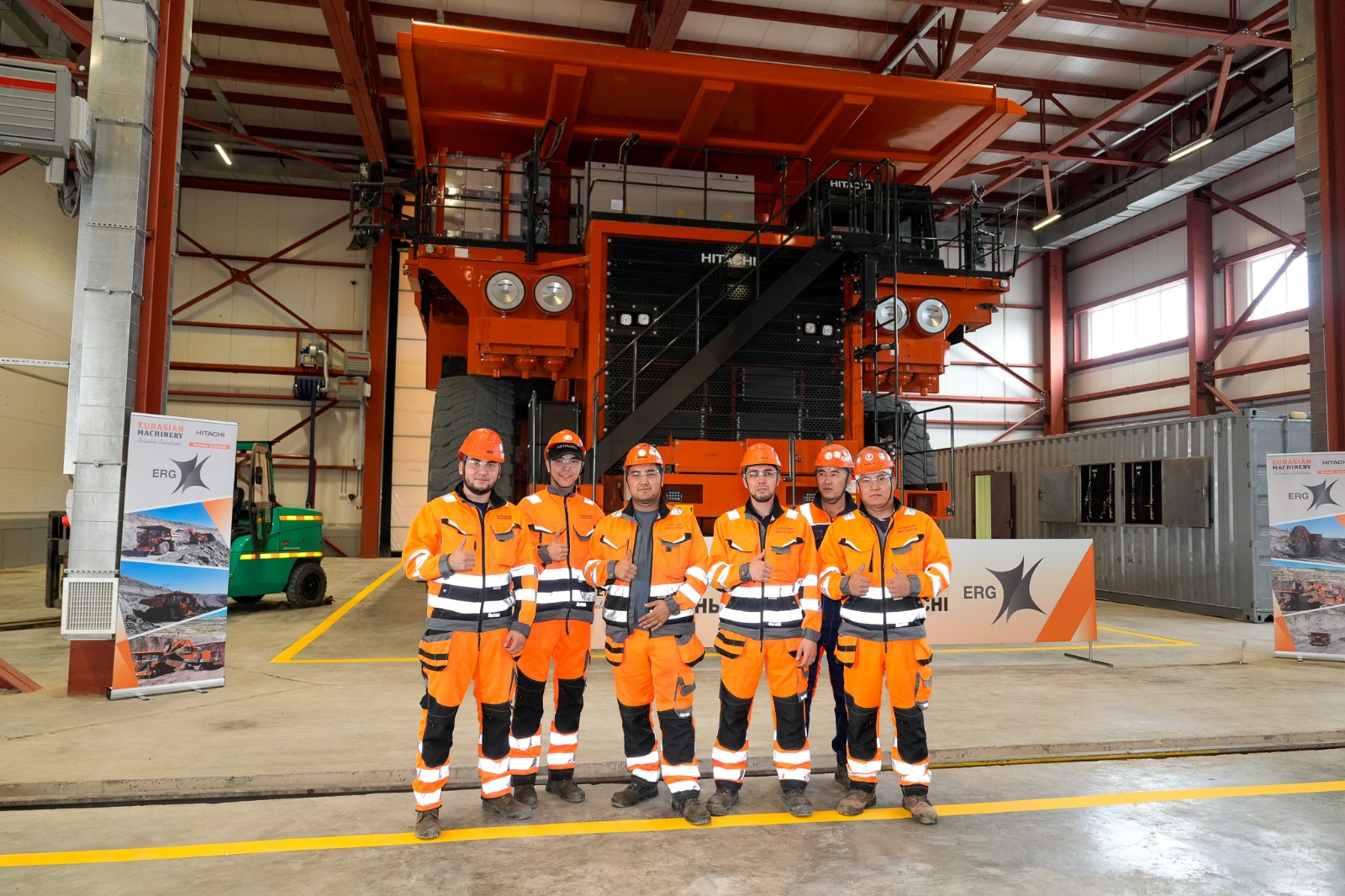 В АО «Качары руда» открыт второй ремонтный бокс  для автосамосвалов Hitachi