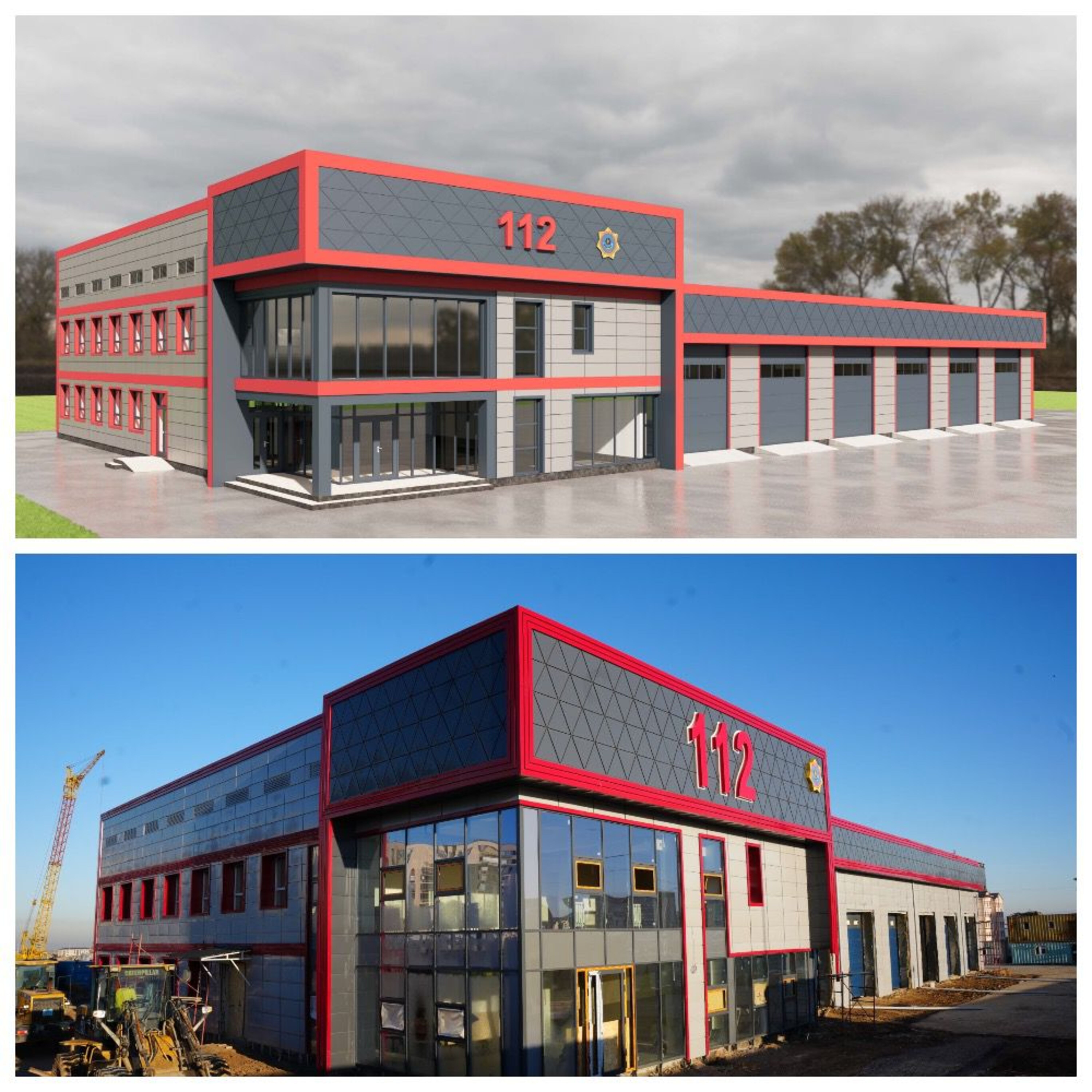 В Шымкенте строится новое пожарное депо в микрайоне Туран