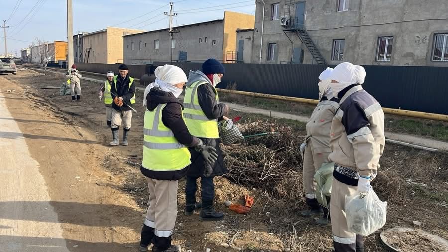 Тазалық жұмыстары жалғасуда.