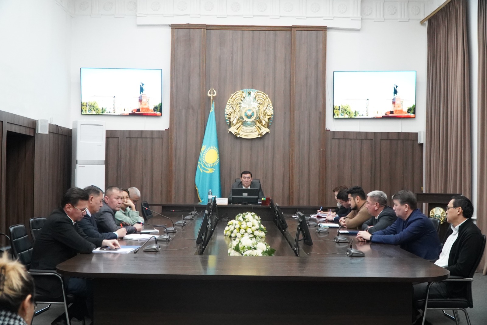 В Таразе состоялось заседание штаба по вопросам прохождения отопительного сезона