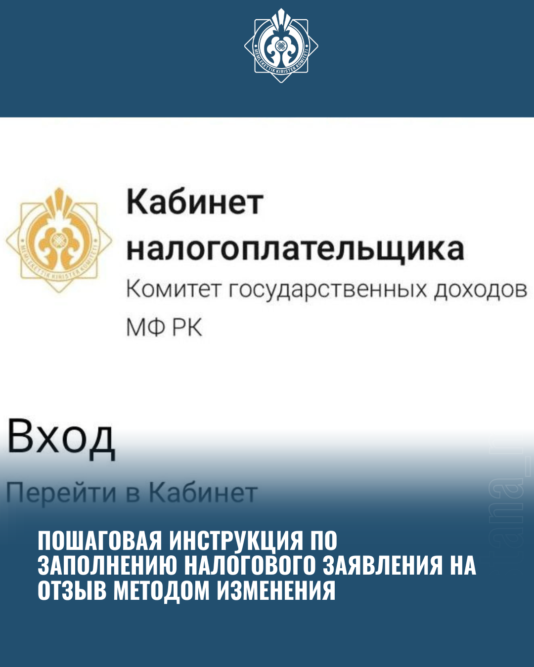 Пошаговая инструкция по заполнению налогового заявления на отзыв методом изменения