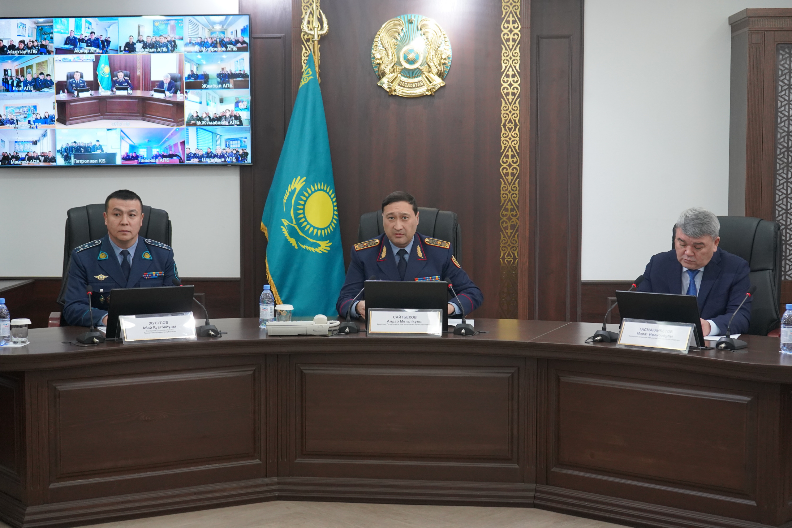 Заместитель министра внутренних дел встретился с полицейскими Северо-Казахстанской области