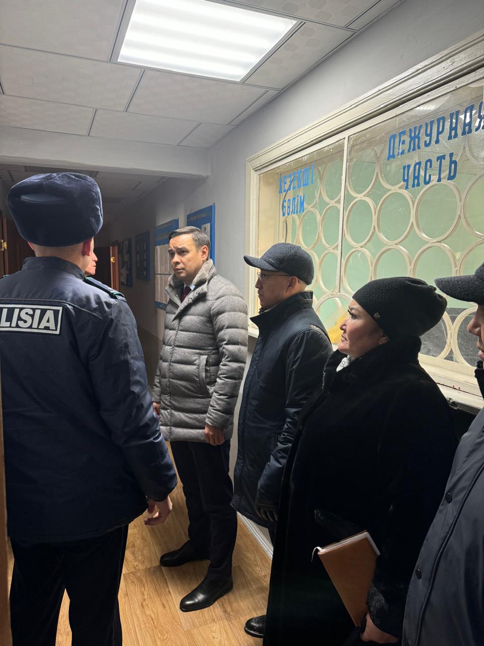 Омбудсмен провел мониторинговые посещения пунктов полиции в Акмолинской области