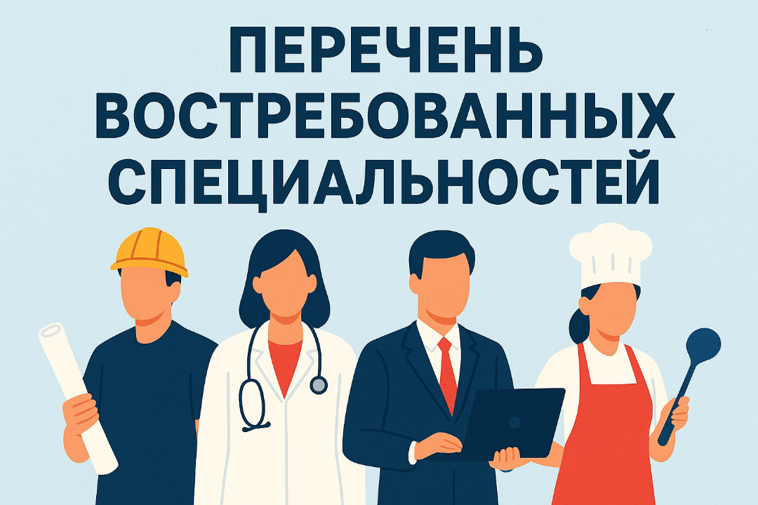 Перечень востребованных специальностей на 2026 год