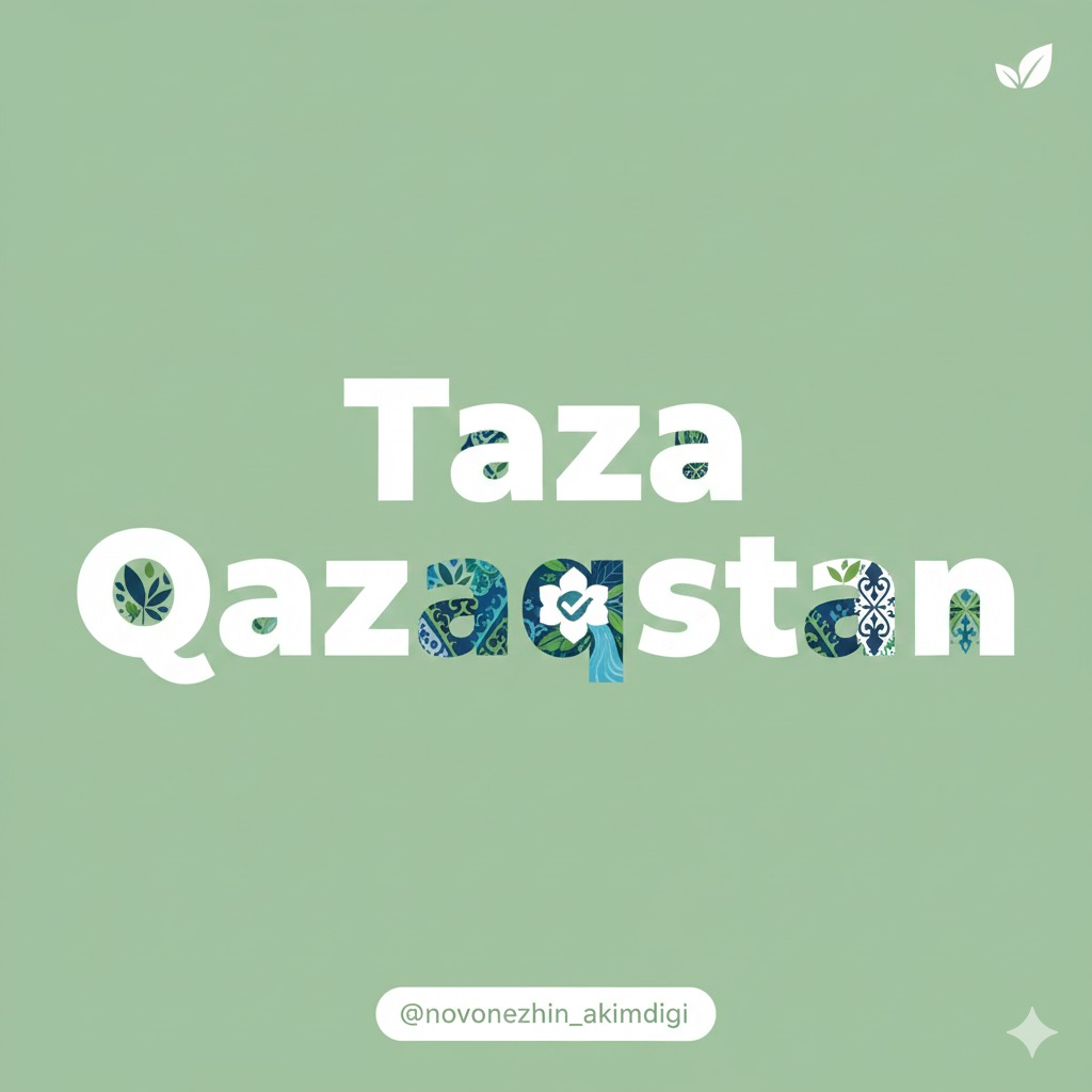 Taza Qazaqstan – Таза болашаққа бірге! Экология – әрбір азаматтың жауапкершілігі.