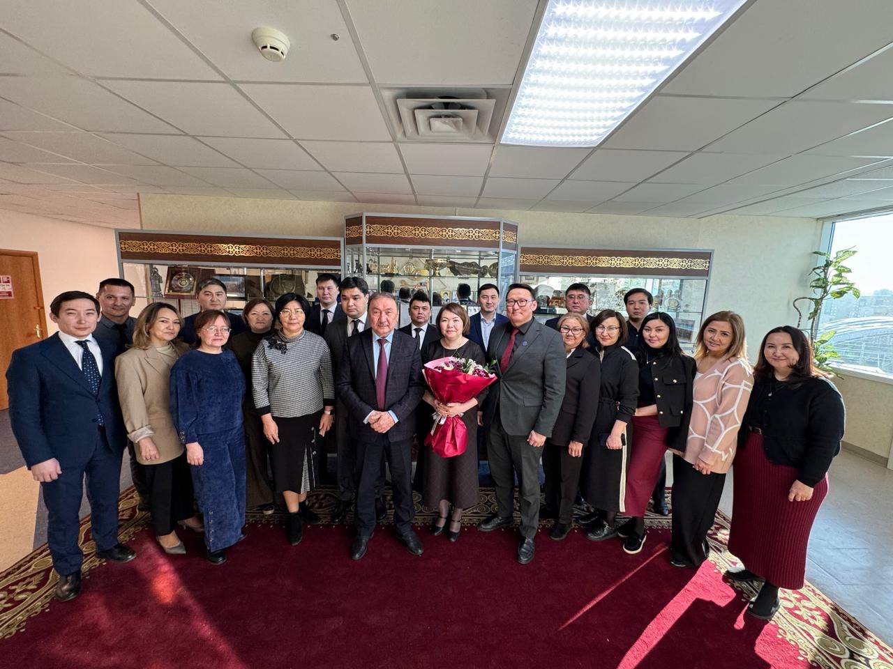 Коллектив Комитета государственного казначейства проводил заместителя Алию Байгенжину