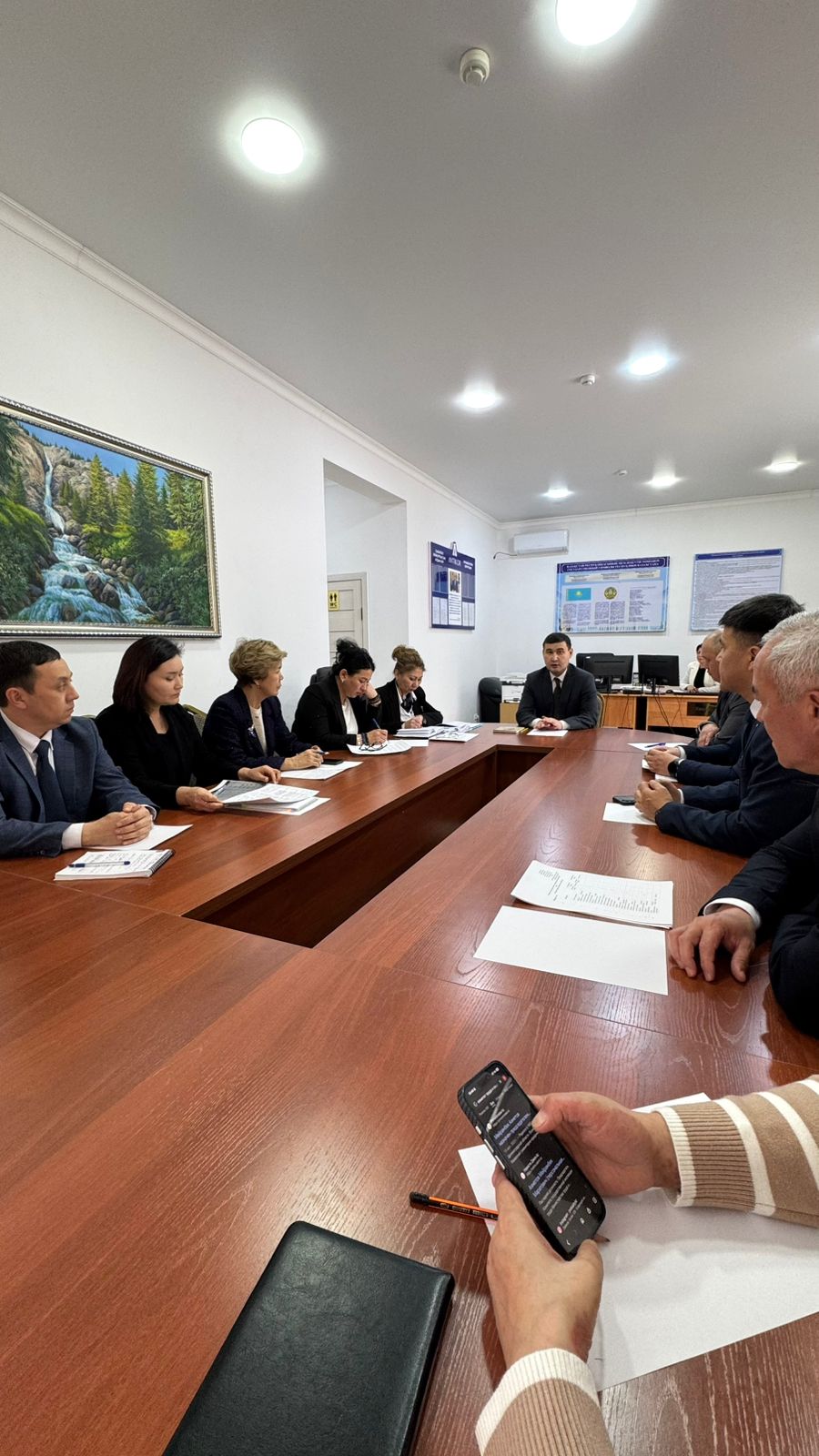 М. Ахметов посетил Департамент Комитета государственной инспекции труда по Алматинской области