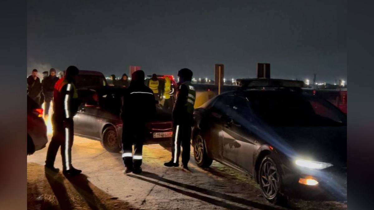 Полиция сопроводила около 700 автомашин за сутки в Мангистауской области