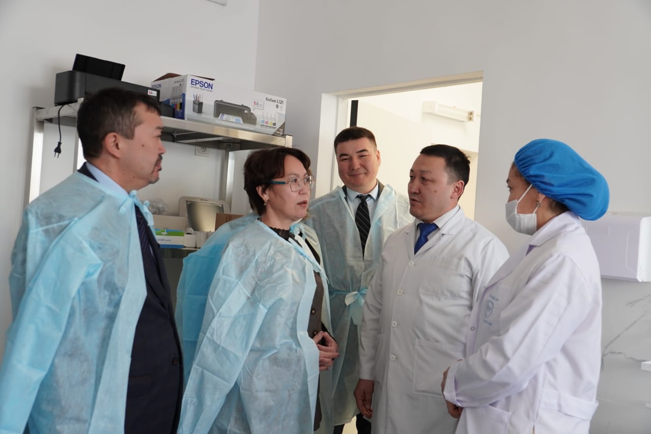 Заместитель акима области проинспектировала медицинские и социальные объекты района Биржан сал