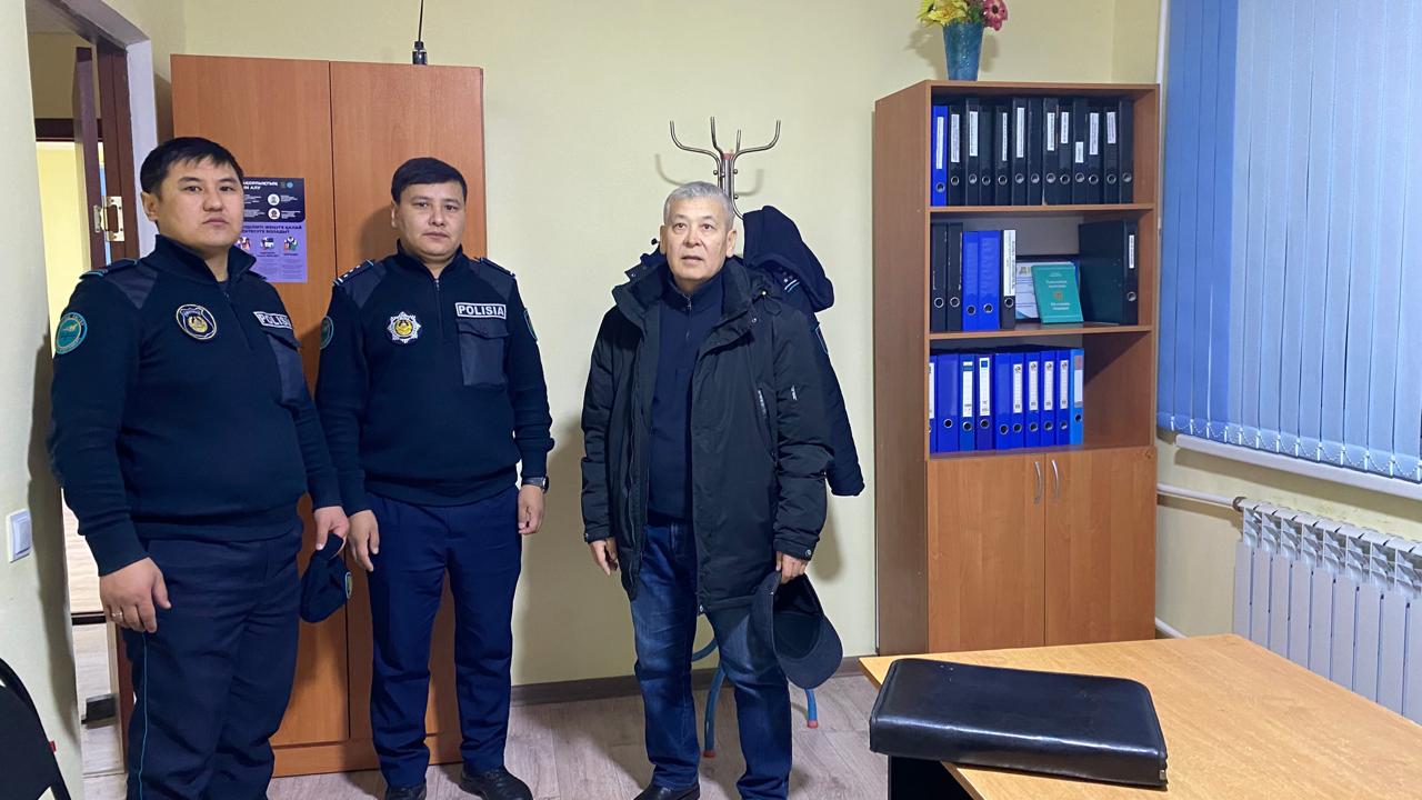 Жезқазған қаласының ПБ №2, 7 учаскелік полиция пунктіне мониторинг.