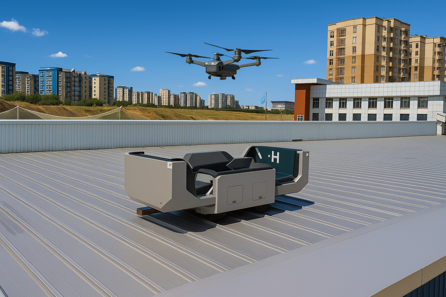 Шымкентте өрттерді және басқа да ТЖ тез анықтау үшін автономды дрондар қолданыла бастады