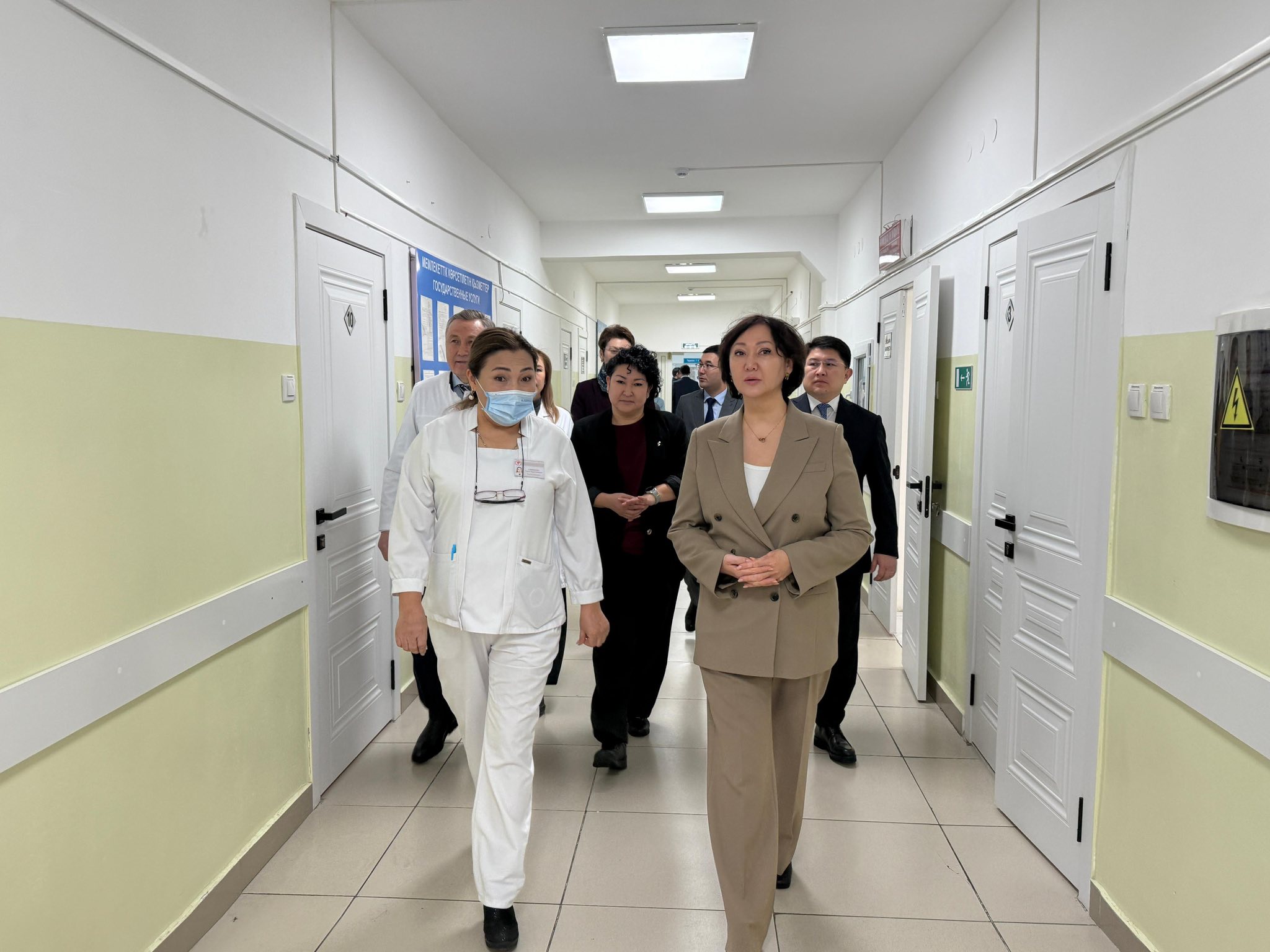 Вице-министр здравоохранения Республики Казахстан Алия Рустемова посетила Жамбылскую областную многопрофильную больницу
