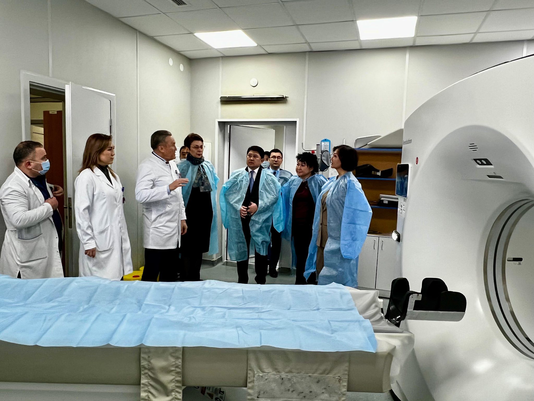 Қазақстан Республикасының Денсаулық сақтау вице-министрі Алия Рустемова Жамбыл облыстық көпбейінді ауруханасына барды