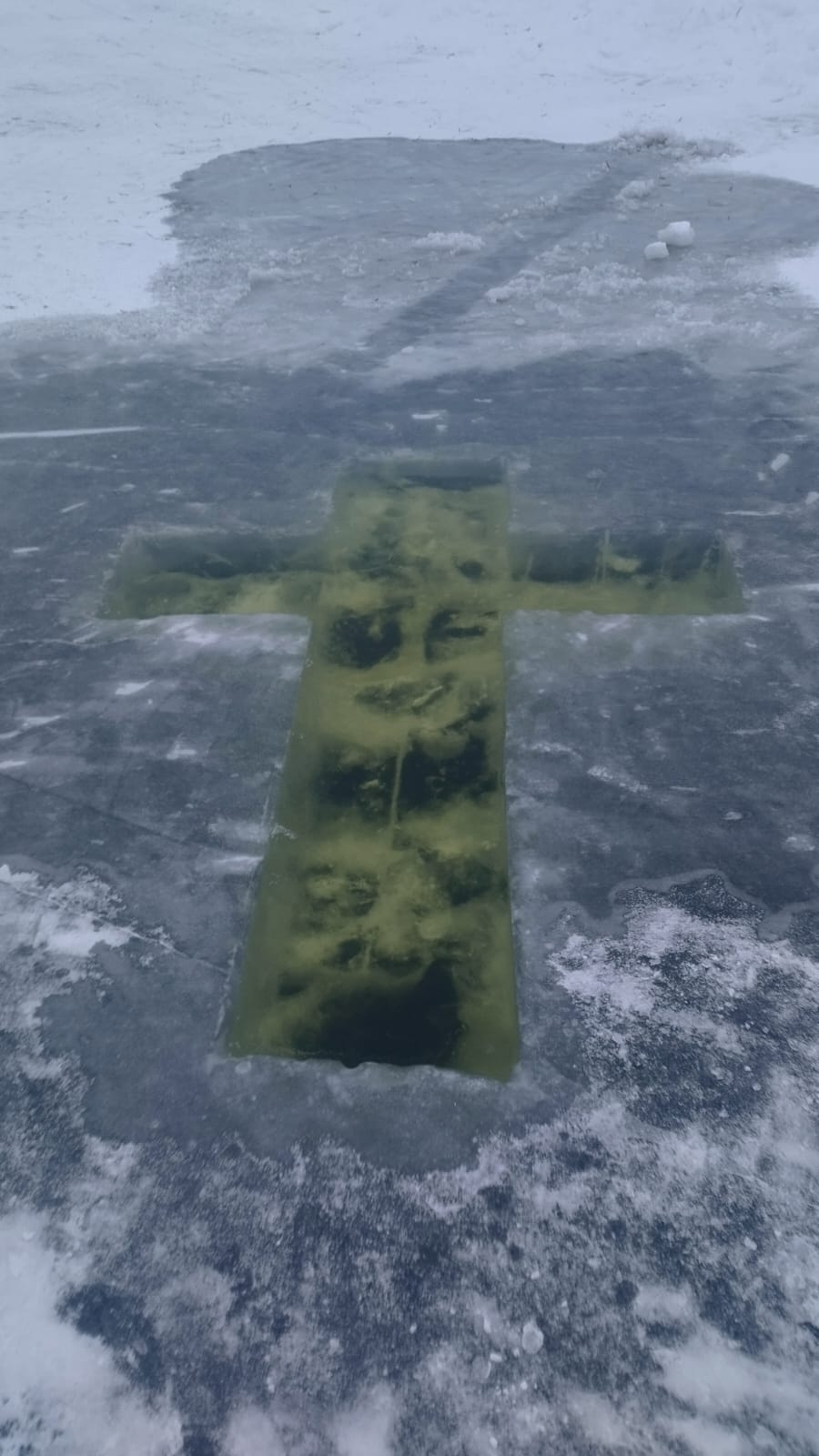 По Первомайскому сельскому округу 18 января была установлена купель для проведения Крещенских купаний