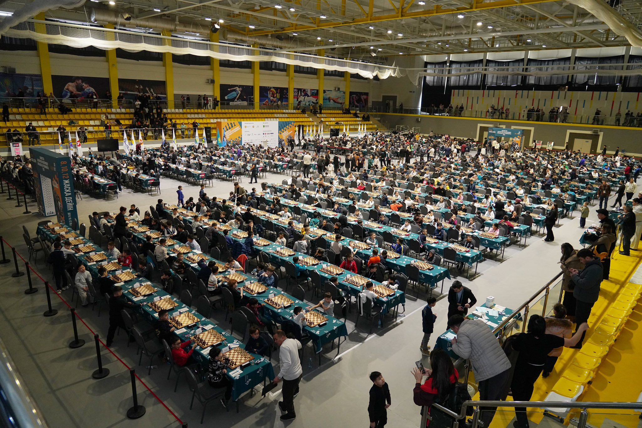 ТҮРКІСТАНДА ШАХМАТТАН ЖАСӨСПІРІМДЕР АРАСЫНДАҒЫ ҚАЗАҚСТАН ЧЕМПИОНАТЫНА 1052 СПОРТШЫ ҚАТЫСЫП ЖАТЫР