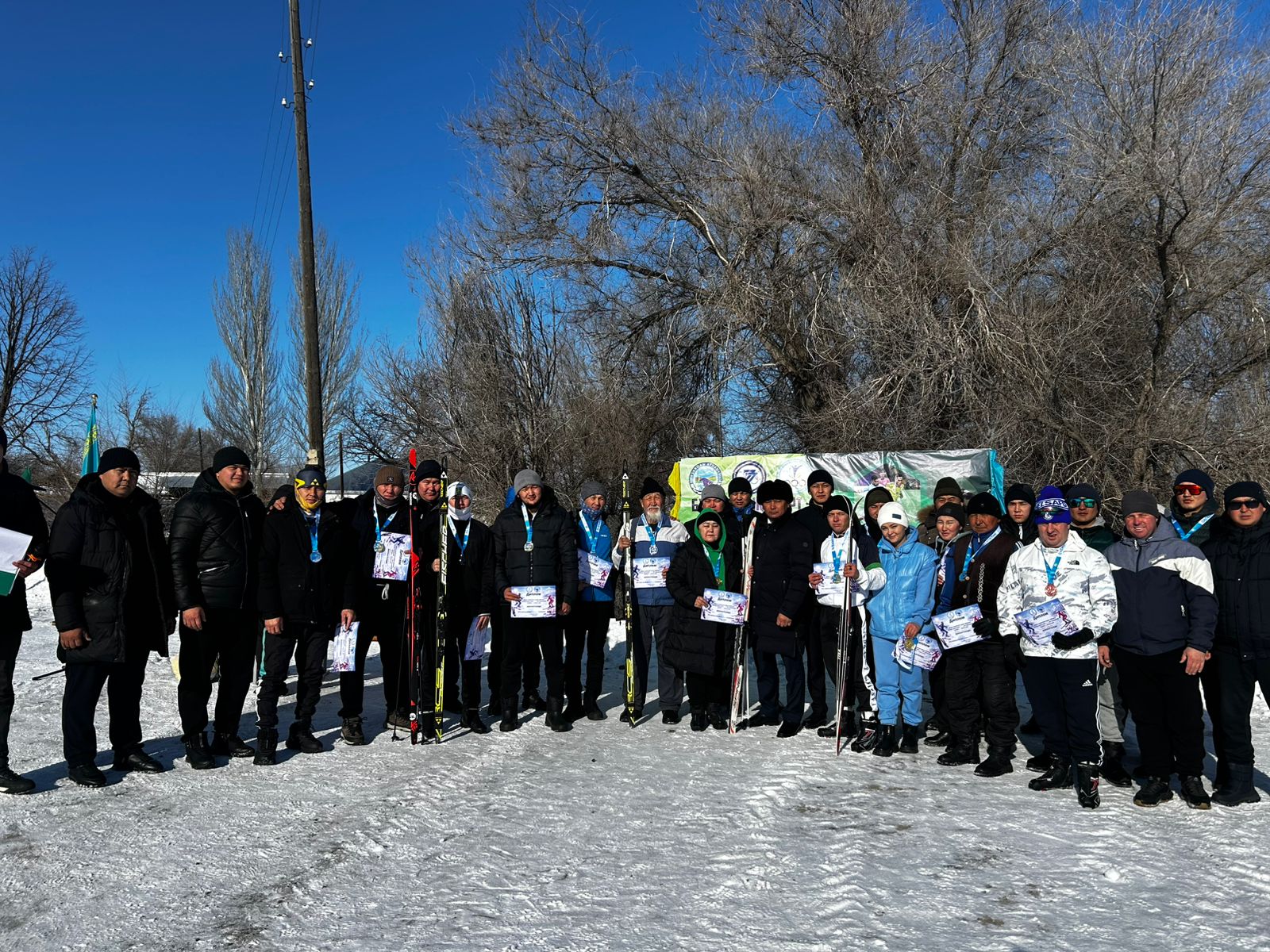 Сарқан ауданында шаңғы жарысынан аудан біріншілігі өтті