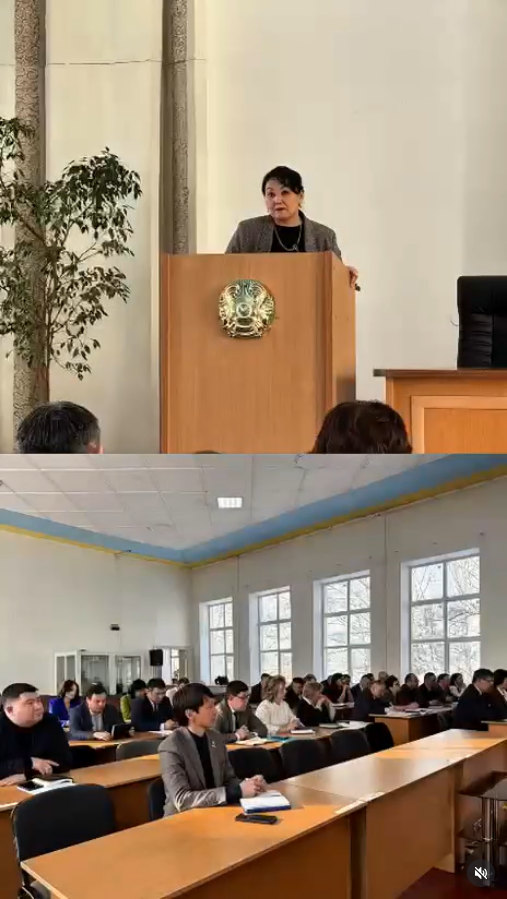 Заместитель акима района, Уполномоченный по этике Аскарова Ж.А. провела совещание по вопросам соблюдения норм служебной этики и антикоррупционного поведения среди государственных служащих.