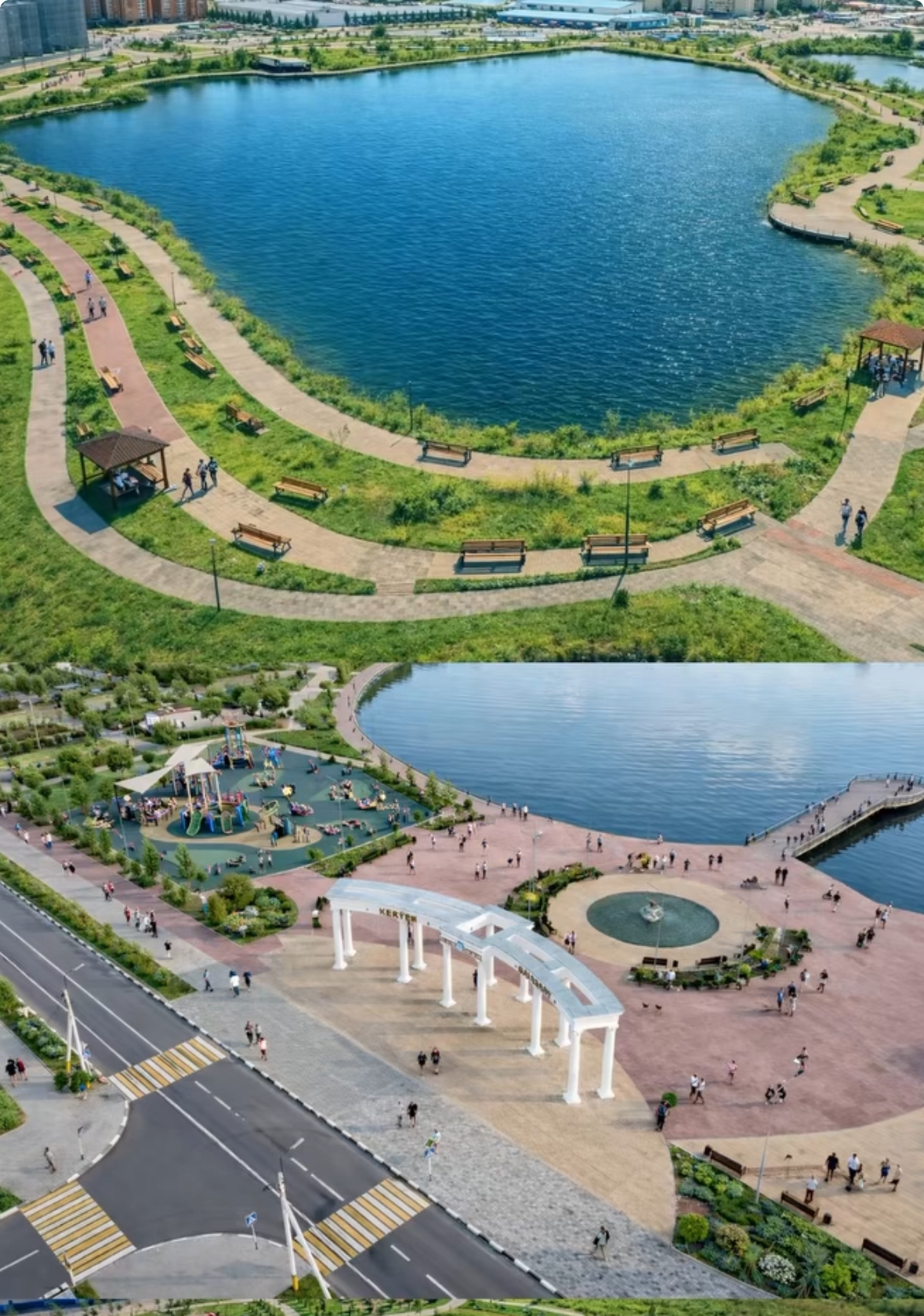 Әуежай шағын ауданындағы «Тарелочка» көлін тазарту жұмыстары жүргізілуде