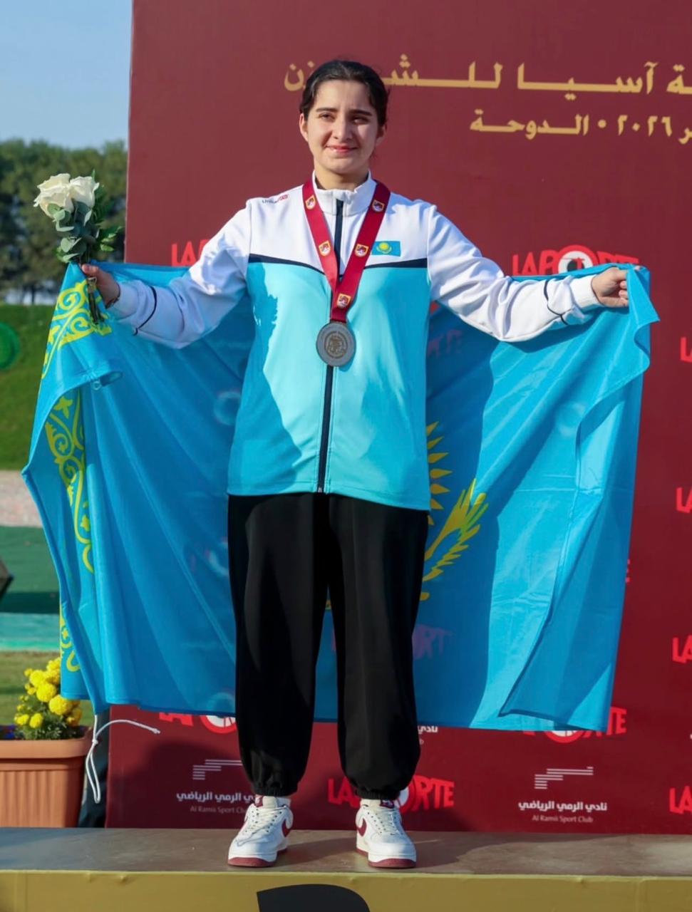 Элеонора Ибрагимова из Алматы установила мировой рекорд и принесла золото в командном зачёте упражнения «трап»