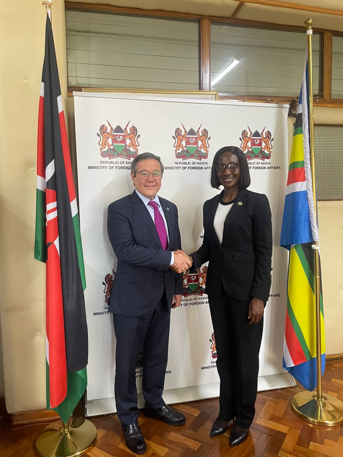 Кения Сыртқы істер және диаспора істері  министрлігіндегі кездесу туралы
