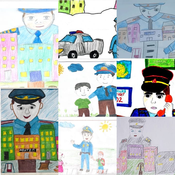 Проведение районного конкурас рисунков на тему «Мой папа — полицейский»