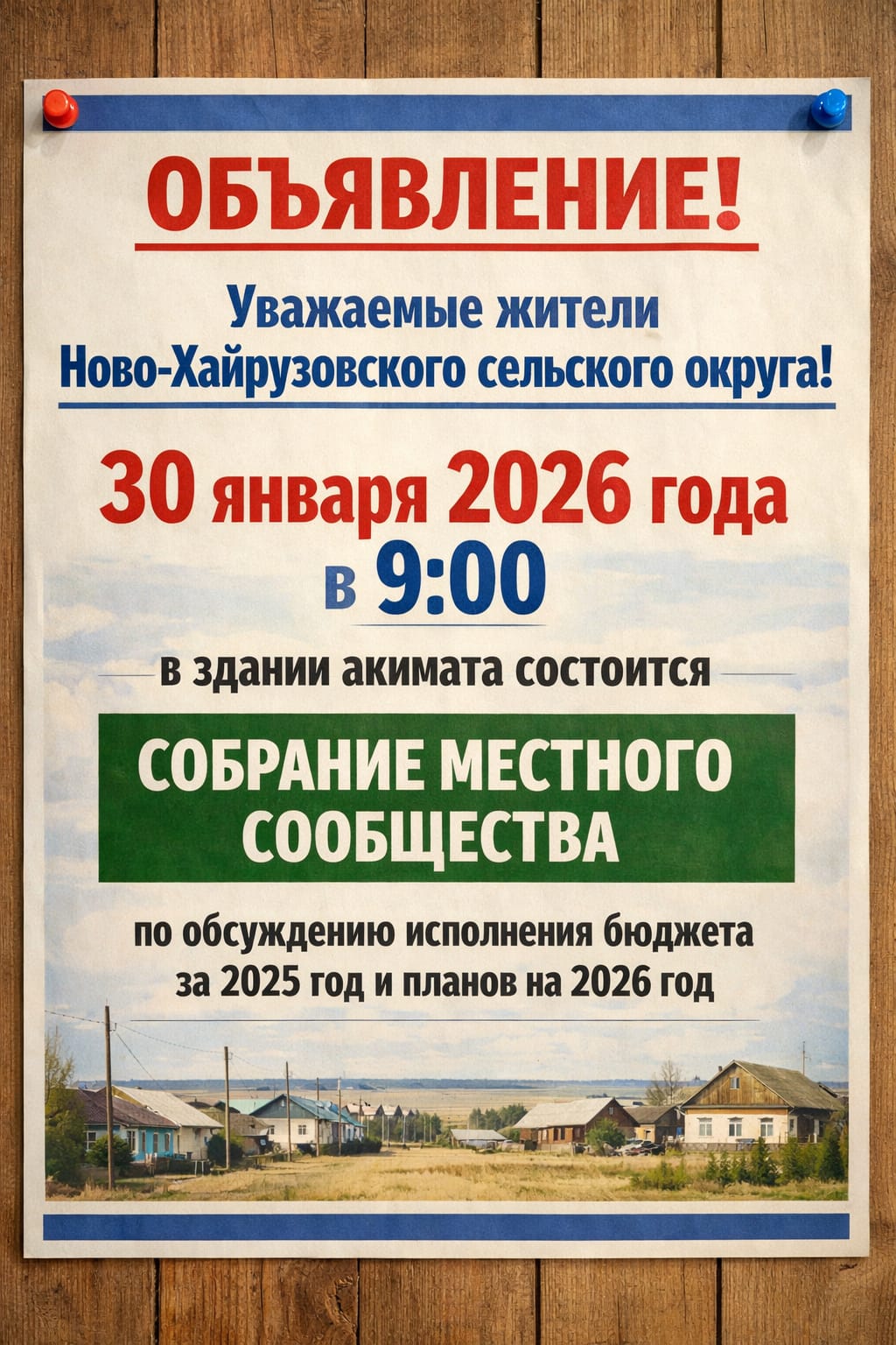 Жергілікті қоғамдастықтың жиналысы