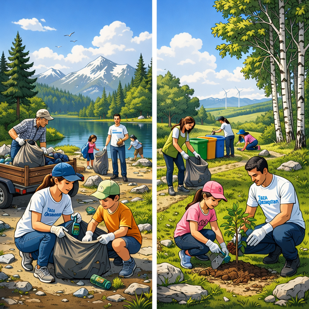 Таза Қазақстан — бұл табиғатқа деген құрметтен басталатын ортақ жол.