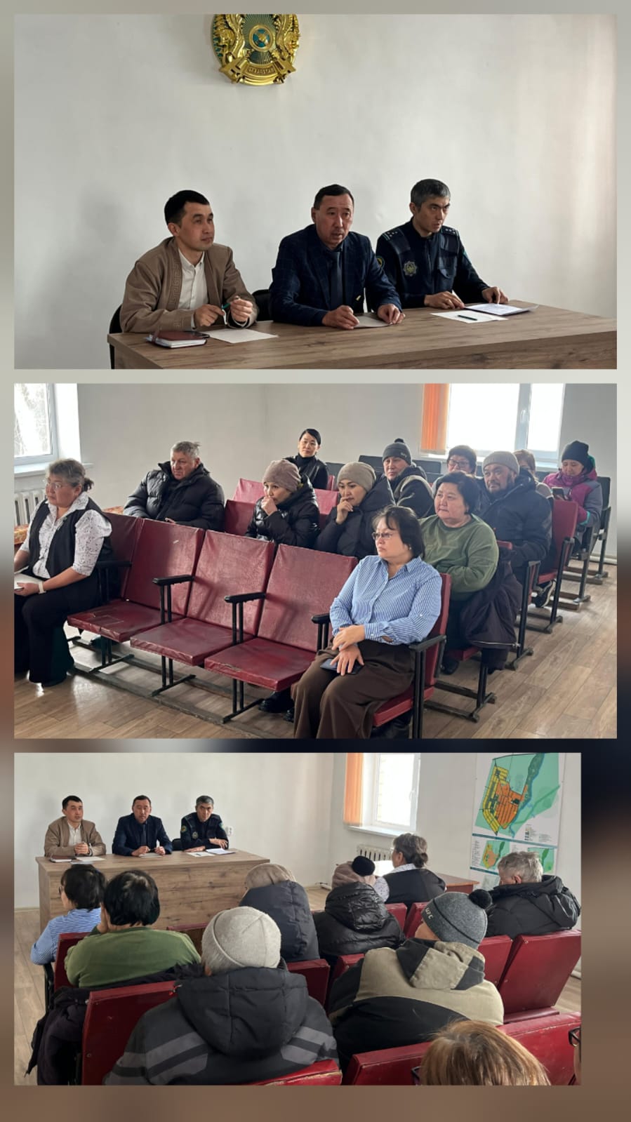 Қырғыз ауылдық округі әкімі Т.Т.Жумагуловтың ұйымдастыруымен ауыл тұрғындарымен құқық бұзушылық профилактикасы және алаяқтық қылмыстарының алдын алу жөнінде жиын өткізілді.