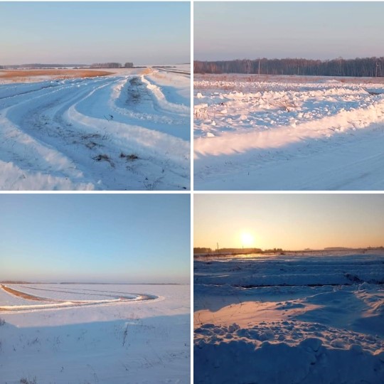 Вблизи сёл округа производится снегозадержание