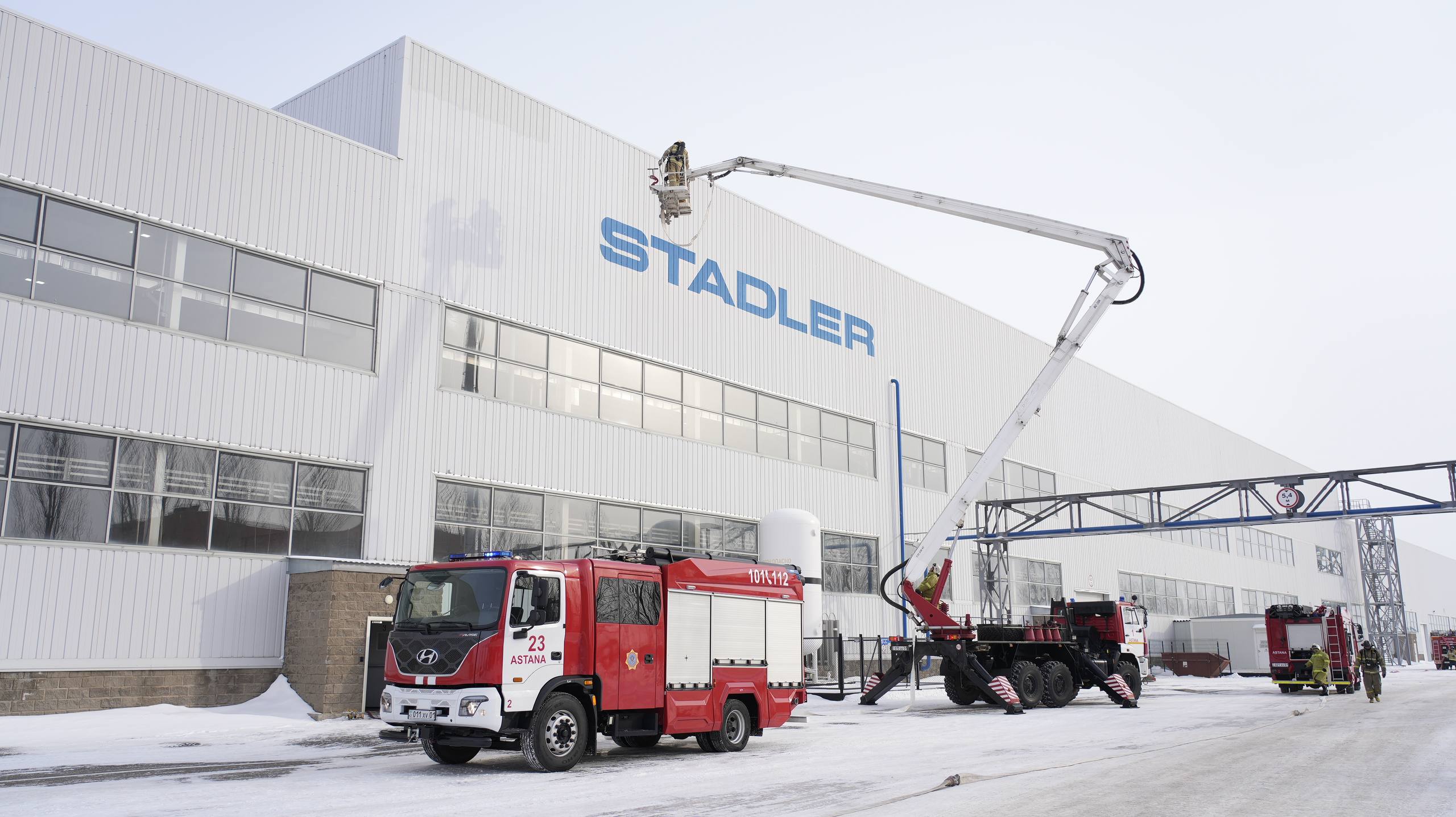 В ТОО «Stadler Kazakhstan » прошли пожарно-тактические учения