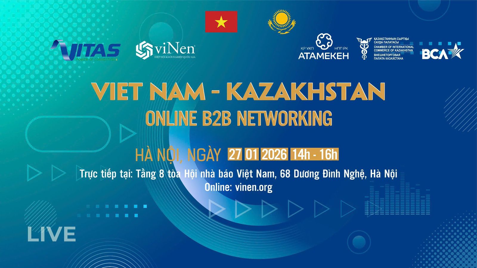 Қазақстан-Вьетнам онлайн нетворкинг-сессиясы өткізілді