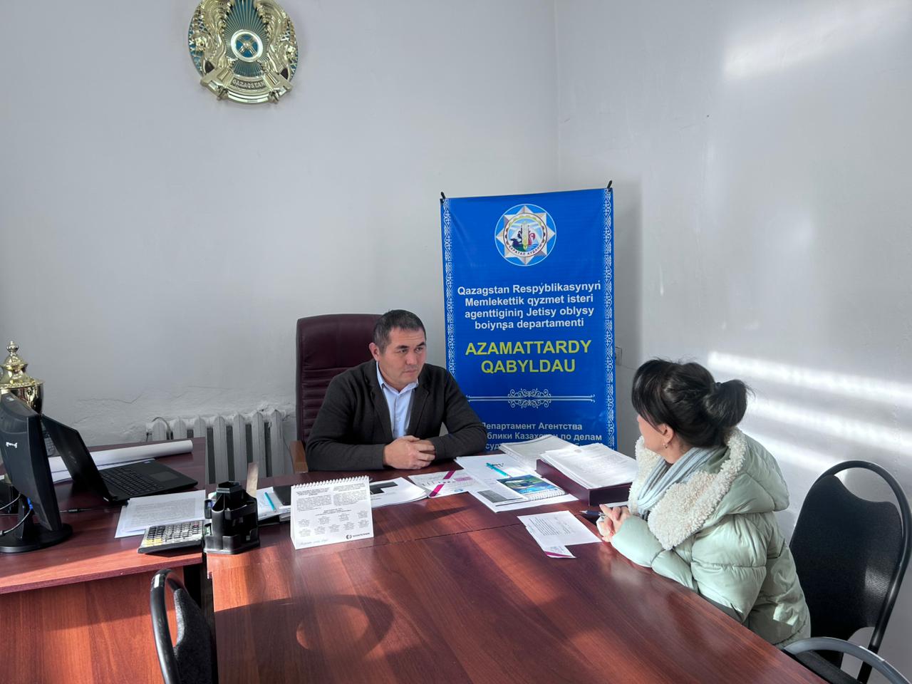 Елтай ауылдық округінің әкімі Әділбек Зәбиев ауыл тұрғындарымен жеке қабылдау жүргізді