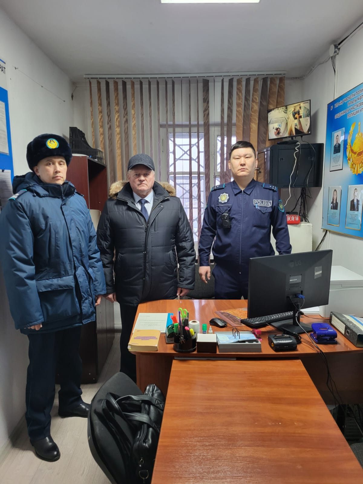 Баянауыл ауданы полиция бөлімінің уақытша ұстау изоляторының, учаскелік пункттерінің мониторингі