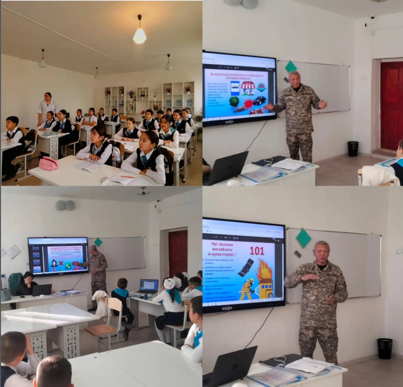 Елтай атындағы орта мектебінде оқу-жаттығу жұмыстары өткізілді