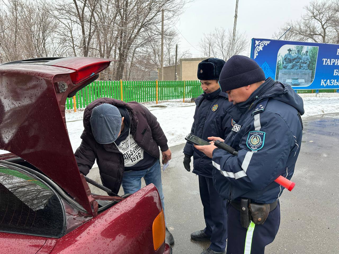 Талас ауданында автокөліктердегі өрт қауіпсіздігі бойынша рейд өткізілді