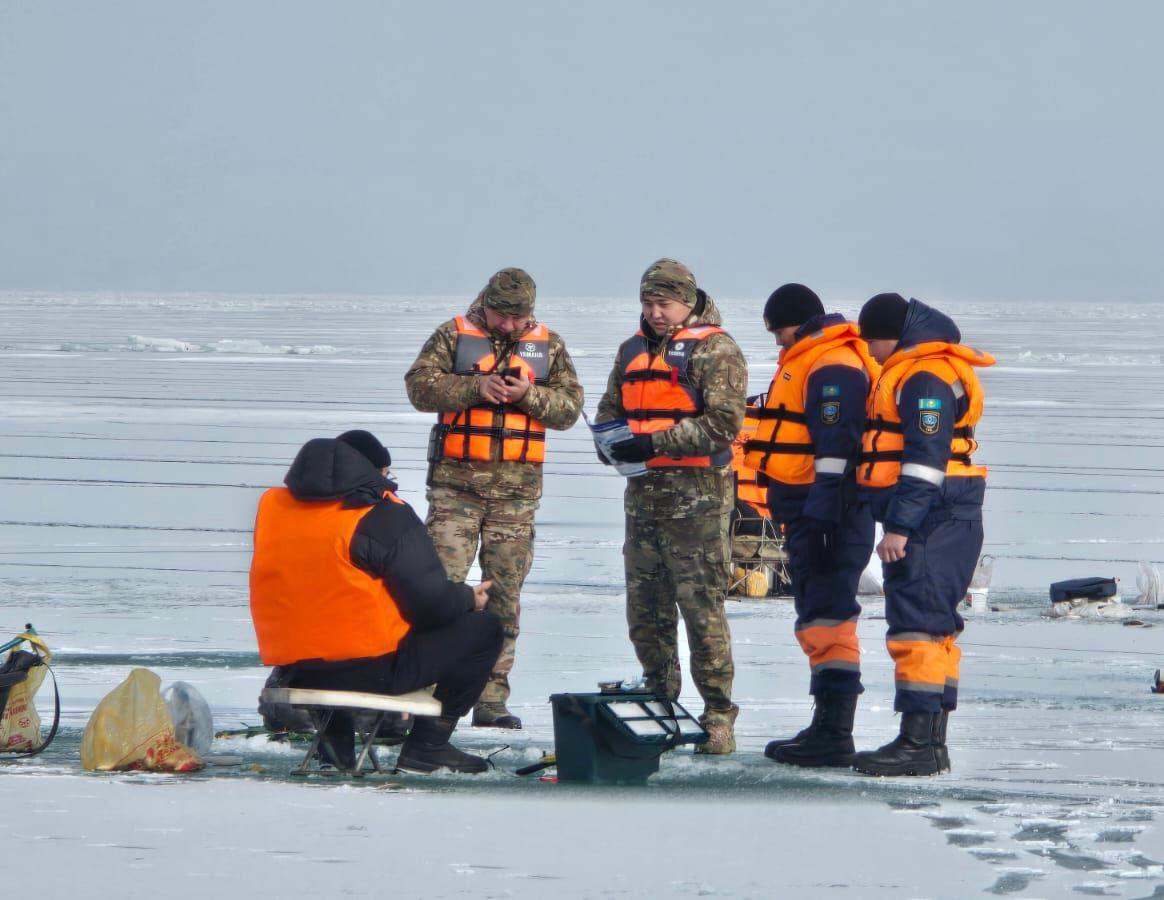 Алматы облысында мұз үстіндегі қауіпсіздік бойынша профилактикалық рейдтер өткізілді