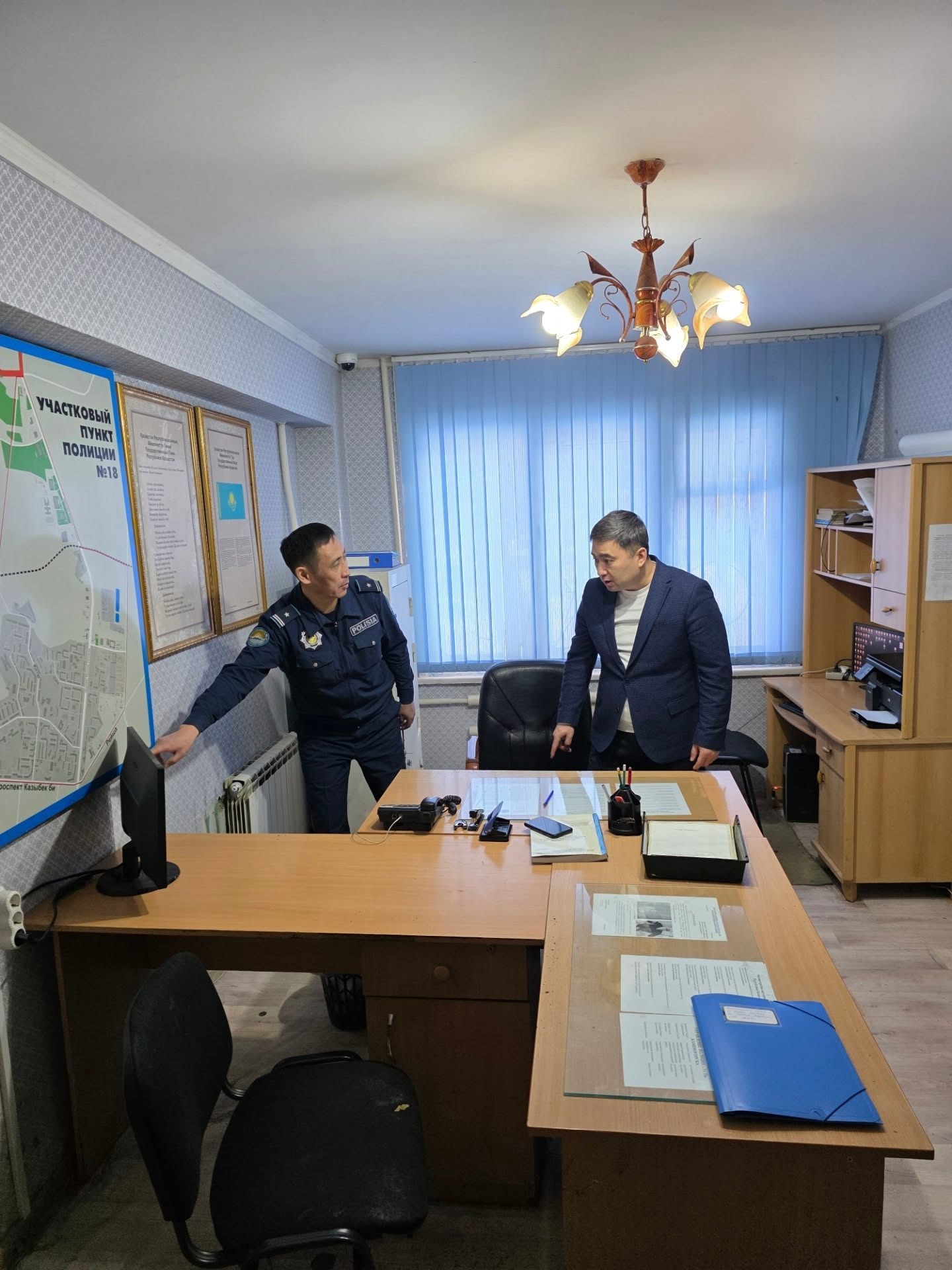 Продолжаем мониторинговые посещения участковых пунктов полиции отделов полиции Управления полиции областного центра.