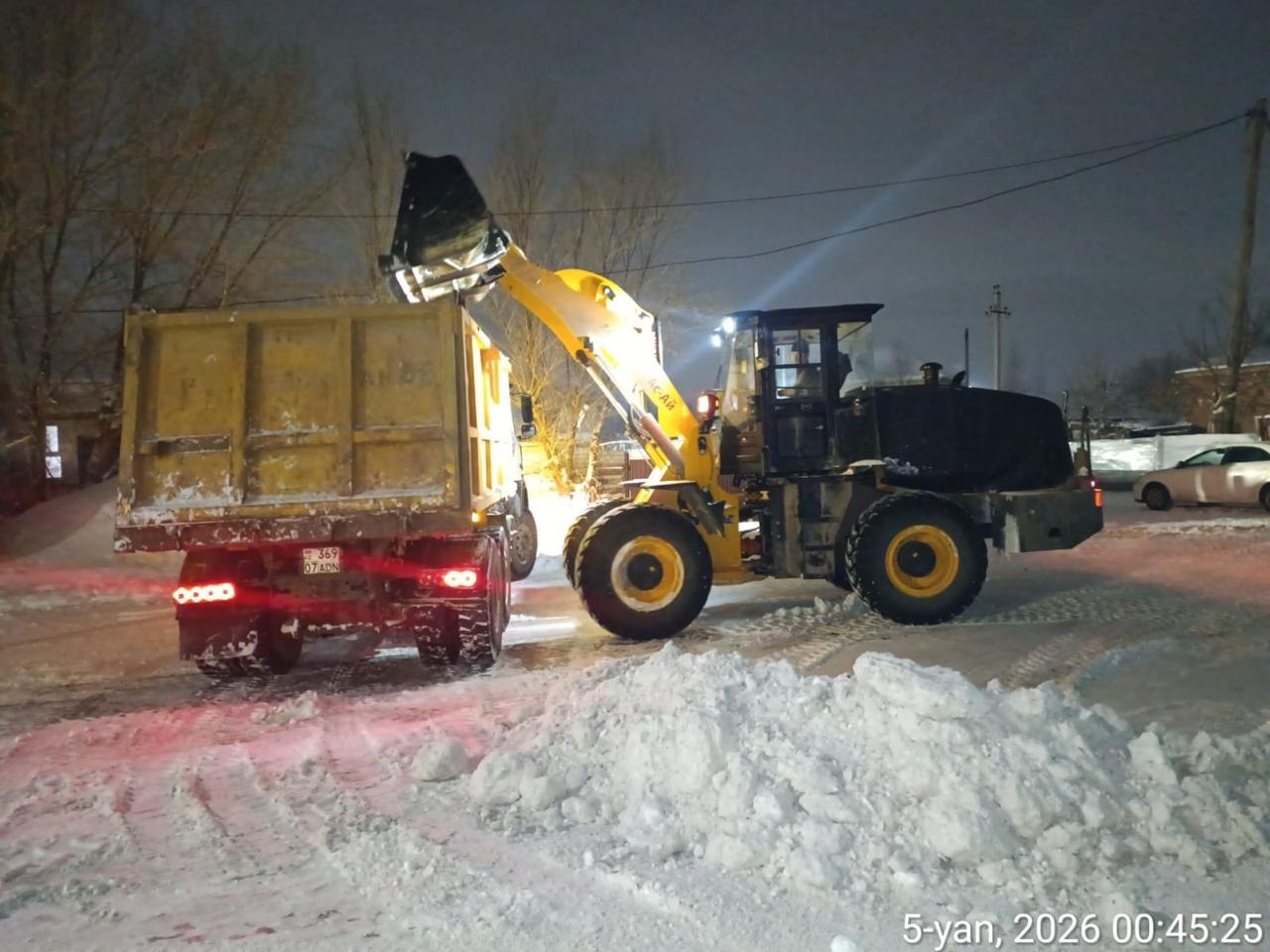 С начала зимнего сезона из Астаны вывезли более 1,6 млн кубометров снега
