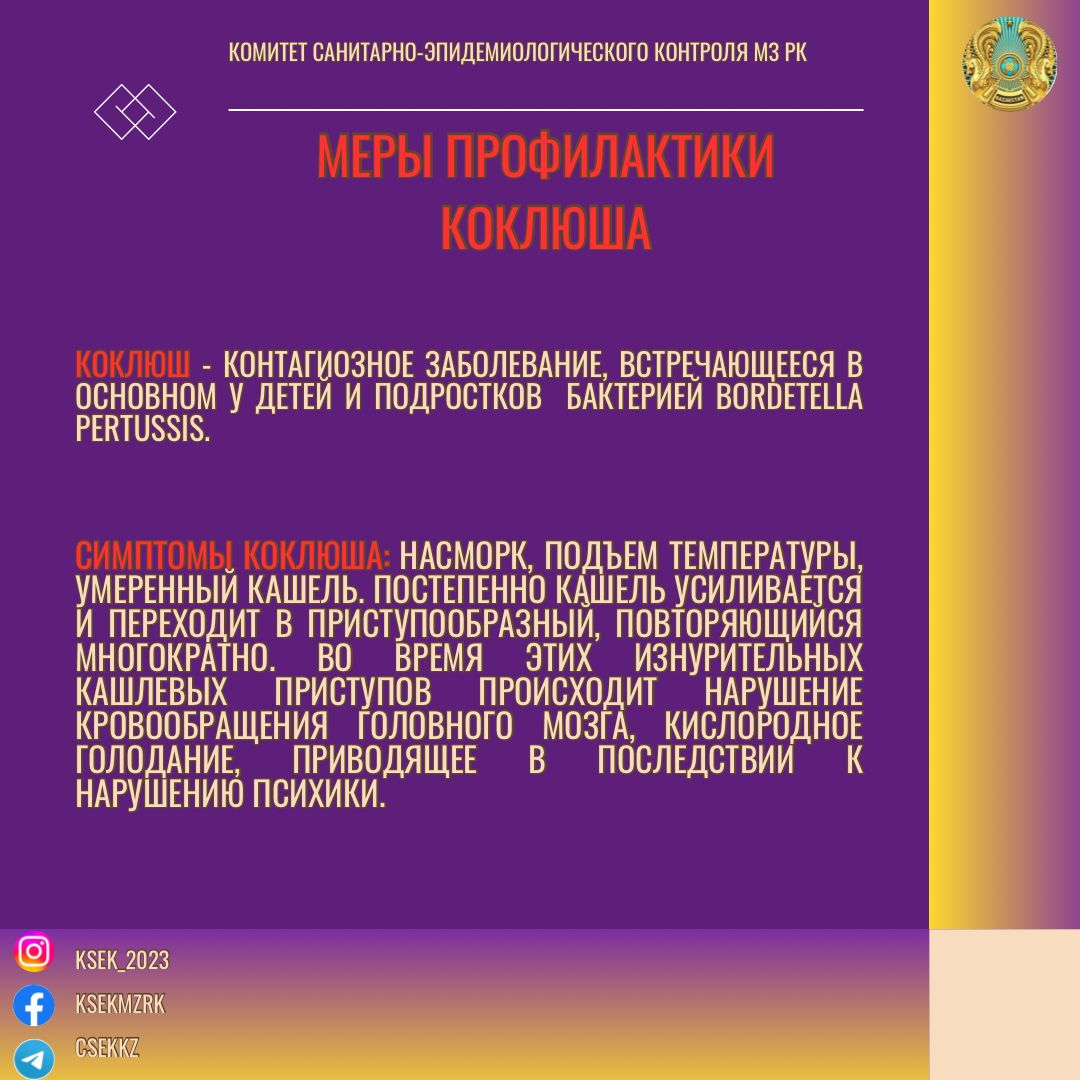 Меры профилактики коклюша