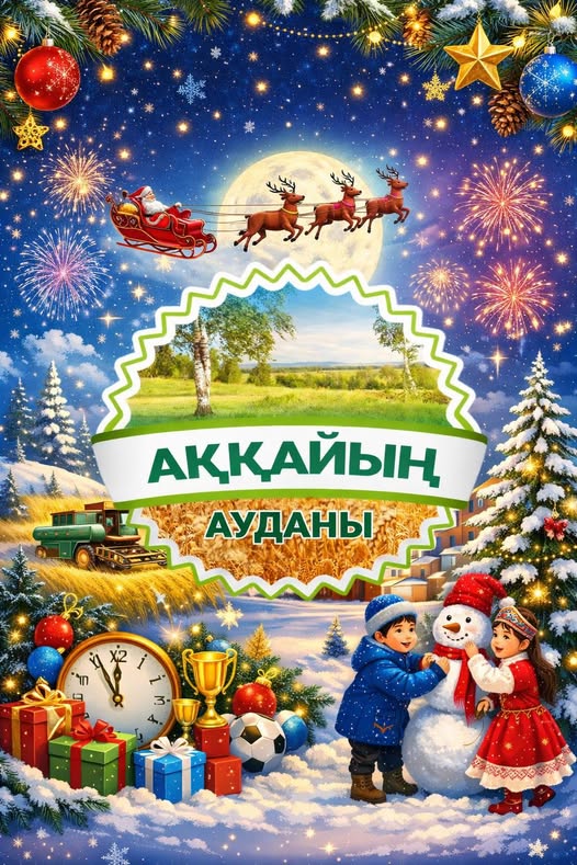 Дорогие жители Аккайынского района, уважаемые земляки! Сердечно поздравляю Вас с Новым годом!