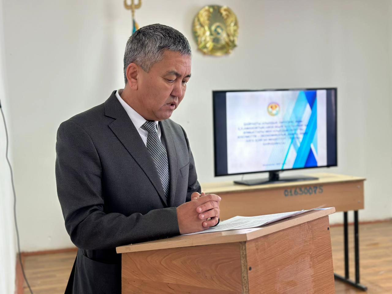 АУДАН ӘКІМІНІҢ ЕСЕПТІК КЕЗДЕСУІ ҚАЙРАҚТЫ АУЫЛДЫҚ ОКРУГІНДЕ ӨТТІ.