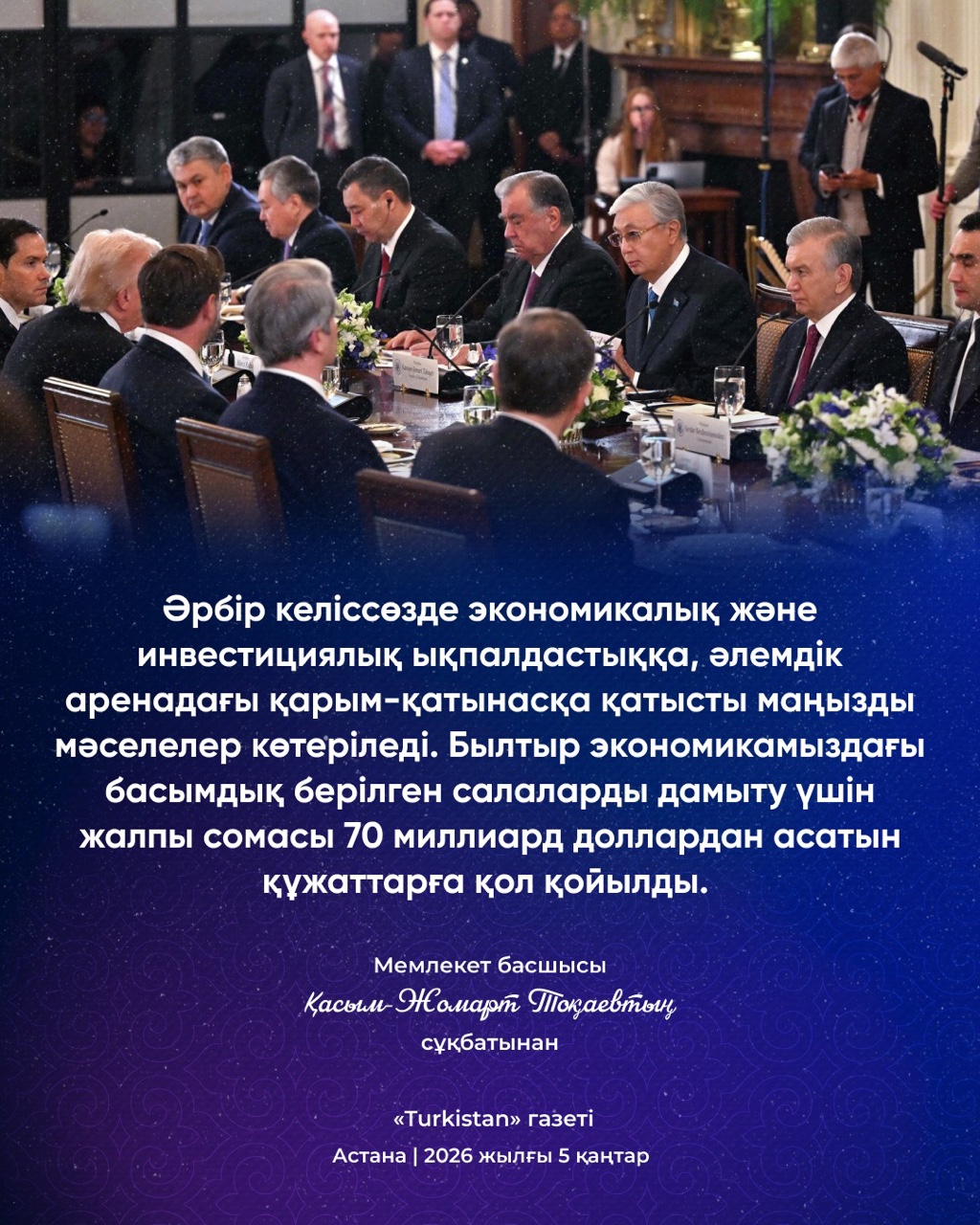 Мемлекет басшысы Қасым-Жомарт Тоқаевтың сұқбатынан