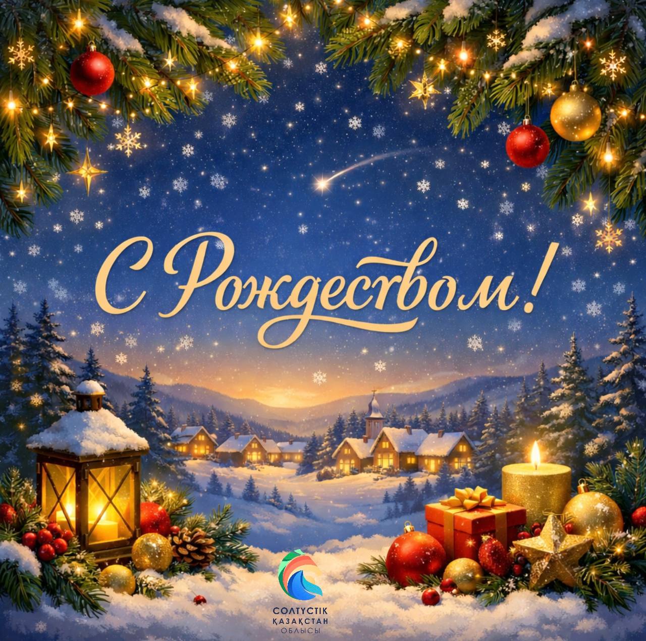 Поздравление акима СКО с Рождеством