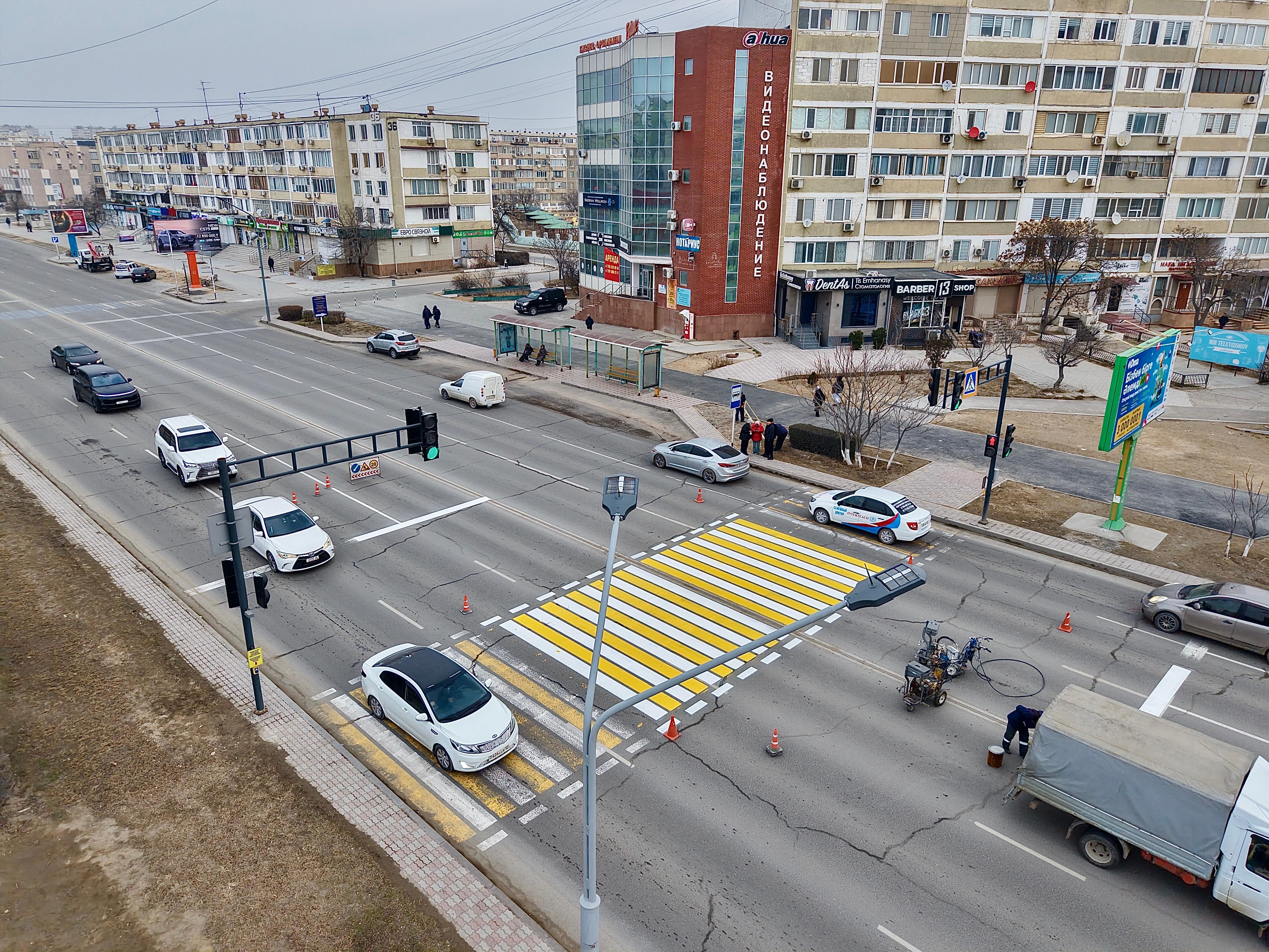 В Актау установлен новый светофор