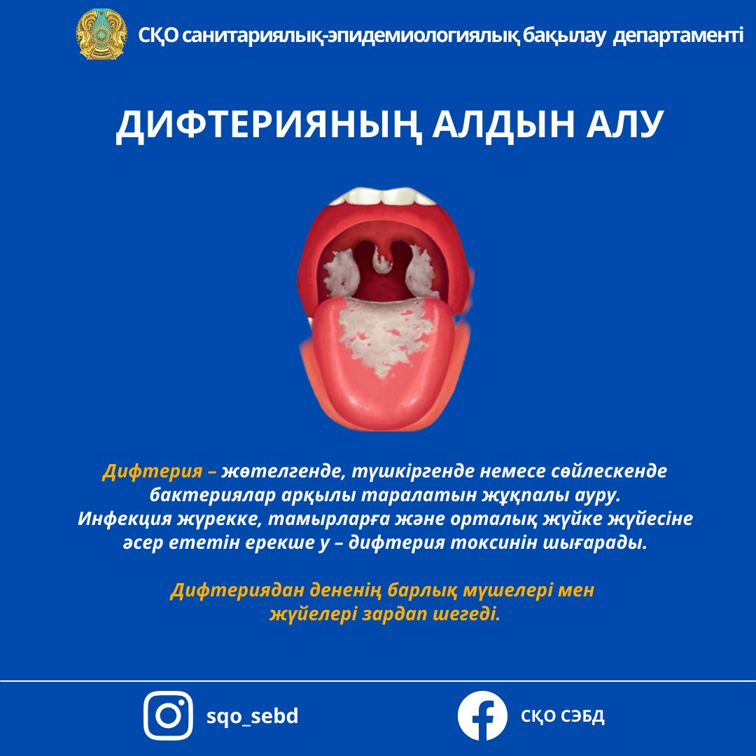 📌Дифтерияның алдын алу