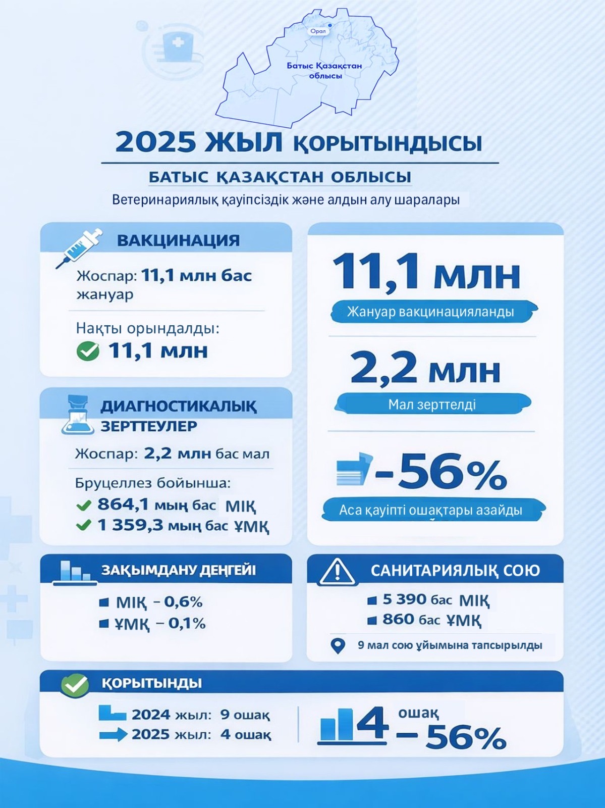 ИТОГИ 2025 ГОДА: РЕЗУЛЬТАТЫ ВЕТЕРИНАРНЫХ МЕРОПРИЯТИЙ
