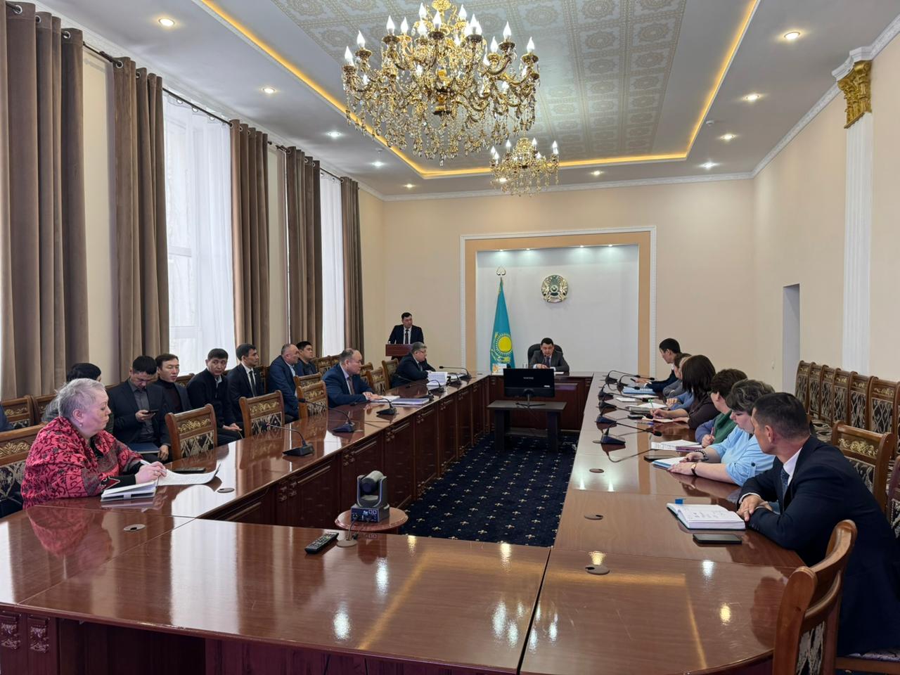 2026 жылдың 9 ақпанында аудан әкімі Р.Ә. Аңбаев жұмыс кеңесін өткізді